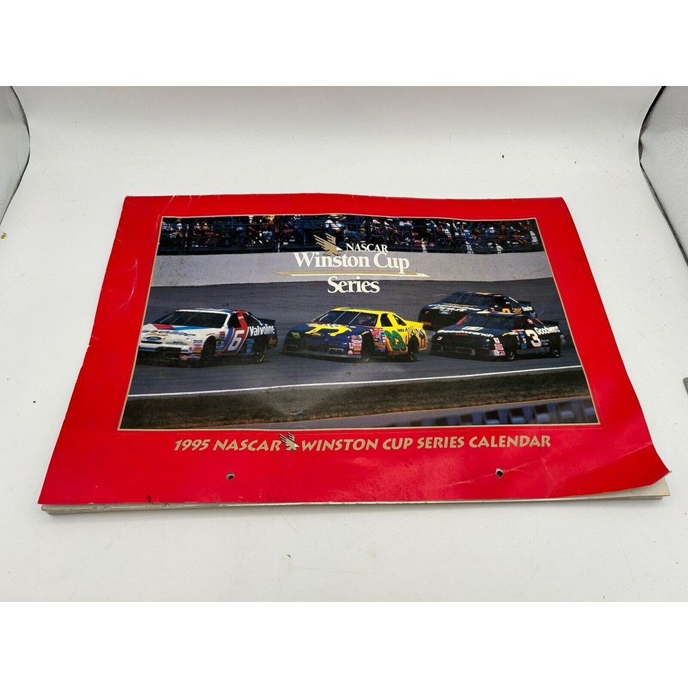 1995 NASCAR RACING WINSTON CUP SERIES CALENDAR EARNHARDT GORDON MARTIN RUDD BILL